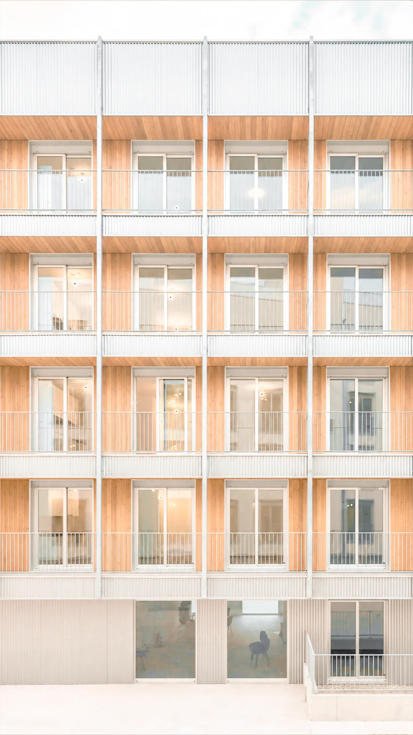 Díaz & Díaz Arquitectos - Vivienda colectiva de protección_madera_Valdecorvos
